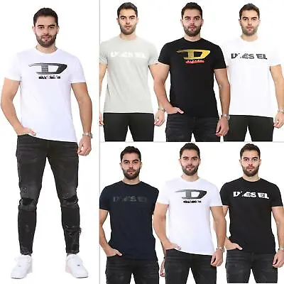 Diesel Mens T Shirt Short Sleeve Cotton Tee Casual T-Diego T-Just Crew Neck Top • £19.99