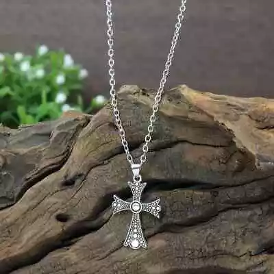 925 Sterling Silver Christian Jesus Christ Cross Catholic Crucifix Necklace • $13.74