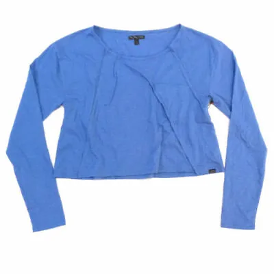 VANS CEDAR Women's Cropped Long-sleeved Crop Top T-shirt Blue Sizes S M L • $31.11