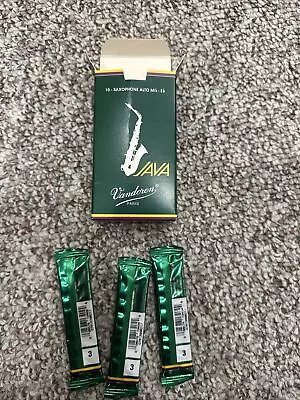 Vandoren SR263 Strength 3 Alto Sax JAVA Reeds - Box Of 3 • $0.99