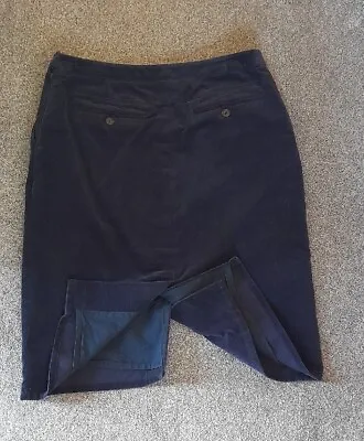 £15 • Buy ☆Jaeger ☆Cord/Cordurory Blue Knee Length Casual Skirt ☆ UK Size 12☆