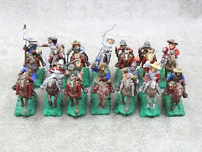 25mm 28mm Metal ENGLISH CIVIL WAR CAVALRY X14 Old School Painted 16053 • £29.99