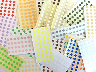 6mm Round Dot Stickers Coloured Circles Small Circular Sticky Labels 32 Colours • £3.10