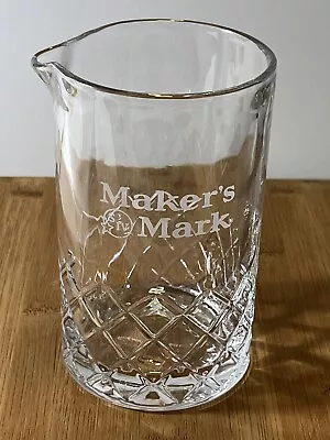 Maker's Mark Bourbon Whiskey Crystal Mixing Pitcher W/Pour Spout - 5 1/4  Tall • $17.98