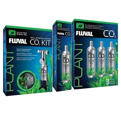 Fluval CO2 45g / 95g Kits & Replacements Aquarium Plant Growth Fish Tank Health • £6.49