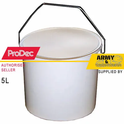 Plastic Paint Kettle Buckets Tubs W/ Lids + Handle For Paint Craft Container Pot • £5.99