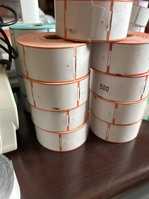 $45 • Buy Resaleworld Liberty Software Consignment Thermal Price Tags Black Tag 9 Orange