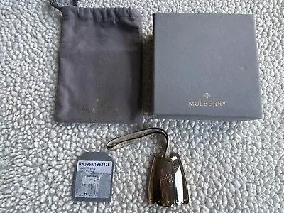 Mulberry Gold Tone Metal ‘cookie’ Cloche Bag Charm Keyring New Unused • £55