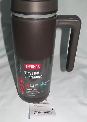 $16.99 • Buy Thermos  Stainless Steel Travel Mug Vacuum Insulated 18 Oz Black / Brand New