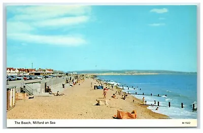 Postcard Milford On Sea Hampshire England The Beach • £2.25
