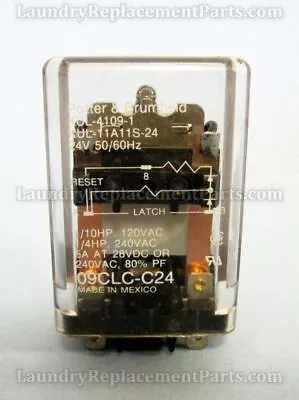 Milnor Relay-latch Dpdt 24v 1-coil Part# 09clc-c24 • $69.95