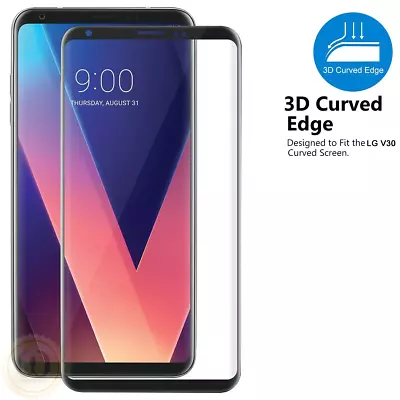 For LG V30 / V30 Plus / V30S ThinQ - 3D Curved Tempered Glass Screen Protector • $13.44