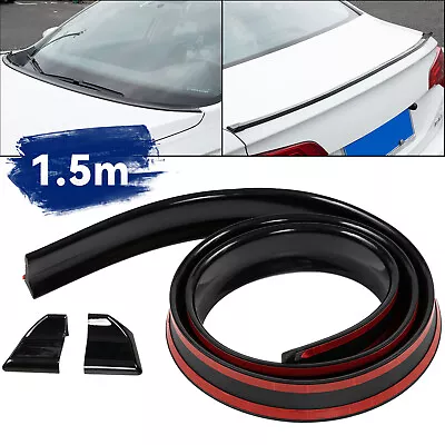 Universal 59 /1.5M Car Rear Wing Lip Spoiler Splitter Tail Trunk Roof Trim Kit. • $14.79