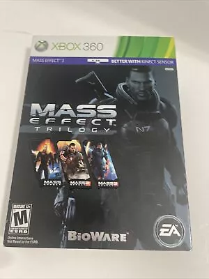 Mass Effect Trilogy 5 Disk Set (Microsoft Xbox 360 2012) TESTED • $24