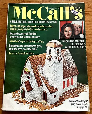 McCall's 1976 Gingerbread Chapel Julia Child Bing Crosby Baba Au Rhum Recipes • $12.99