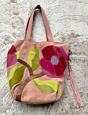 COACH Vintage Ltd Ed  XL PINK POPPY FOR PEACE TOTE BAG 9259 Poppies • $299.99