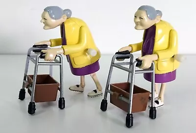 2x Racing Grannies With Zimmer Frames Wind Up Toys • £9.99