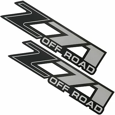 2Pc Z71 Off Road Decals Sticker For Silverado 01-06 Bed Side 1500 2500 HD Black • $18.99