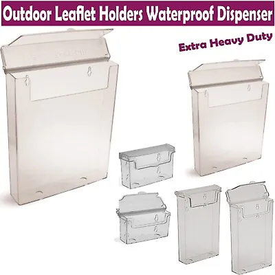 A4A5DL/Trifold Outdoor Leaflet Holders Waterproof Dispenser Exterior Display • £174.94