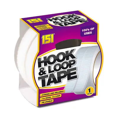 151 Adhesives Hook & Loop Tape 1 Meter • £2.49