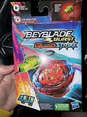 2023 BEYBLADE BURST QUAD STRIKE TOP 4 In 1 PACK Zeal Achilles A8 New Retail $20 • $10.99