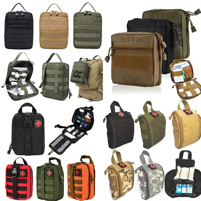 Tactical First Aid Kit Survival Molle Military Medical Bag Utility EMT Pouch Bag • $9.98
