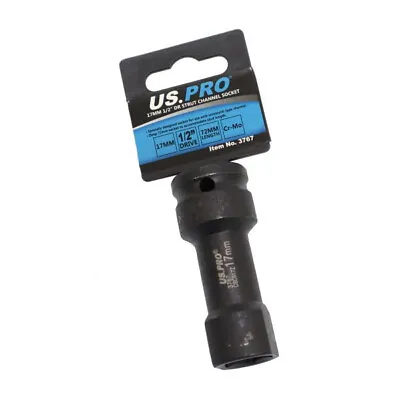 US PRO Tools 17mm Strut Channel Socket Unistrut Type Length 72mm 1/2  DR 3767 • £11.99
