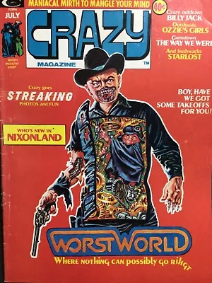 CRAZY MAGAZINE #5 ~ July 1974 ~ Marvel Comics Group ~ REAL NICE SHAPE!!! • $4.99