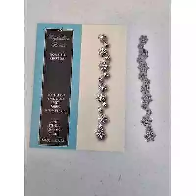 Memory Box Crystalline Snowflake Border Steel Die Style 98179 • $10