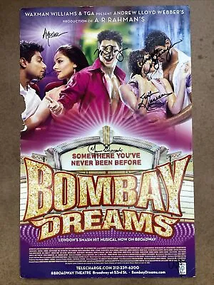 $19.99 • Buy Cast Signed Theatre Poster Bombay Dreams Bollywood Broadway Musical 2004 As Is