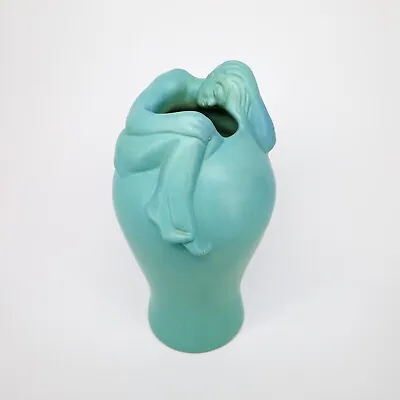 Van Briggle Despondency Blue Matte Glaze Pottery Vase • $895