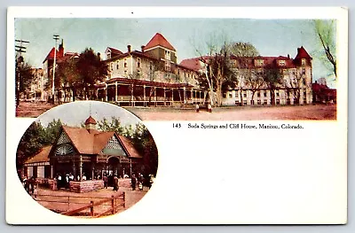 Soda Springs & Cliff House Manitou Colorado CO Embossed Vintage Postcard • $6.88