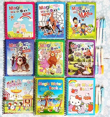 £4.50 • Buy Children's Magic Water Colouring Book Reusable Painting Art Pad Party Gift UK