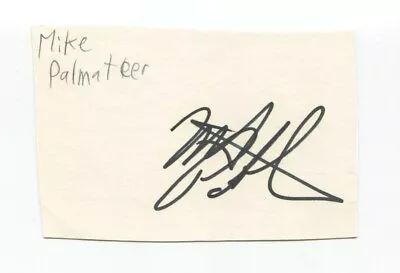 Mike Palmateer Signed Cut Index Card Autographed Signature NFL Hockey Player • $45