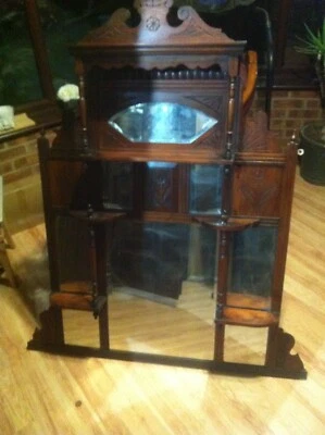 £95 • Buy Antique Victorian Overmantle Mirror
