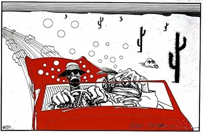 $15 • Buy Hunter S. Thompson Fear And Loathing By Ralph Steadman 36x24 Art Print Poster