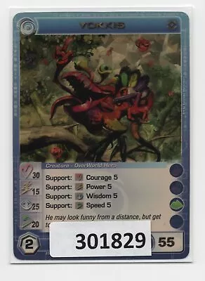 (301829) YOKKIS  30/15/25/20/55 (2 Max Stats) SR Premium Pack Foil Chaotic Card  • $1.89