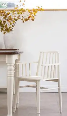 Queensbury Dining Armchair Wooden Chair In Cotswold Cream Kitchen Furniture • £135.77