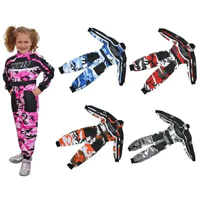 Wulfsport Cub Race Suit Camo Motocross Trials Dirt Bike Kids Go Kart Suits • $37.83