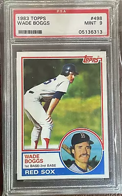 1983 Topps #498 Wade Boggs Rc Red Sox Hof Psa 9 • $20
