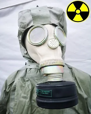 $88.19 • Buy PREPPERS MODERN NBC SUIT + GAS MASK AND SEAL 1x FP5 FILTERS RADIATION PROTECT