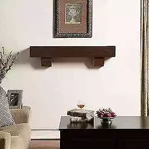  48-Inch Fireplace Shelf Mantel With Corbels - Chocolate Finish  • $260.19