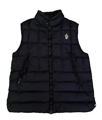 100% Authentic Moncler Grenoble Black Gilet Vest Jacket Size 2 Mens Small 🔥 • $319.99