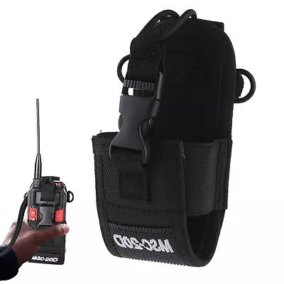 Radio Holster Universal Pouch For Walkie Talkies MSC-20D Nylon Pouch Bag Holster • £8.45