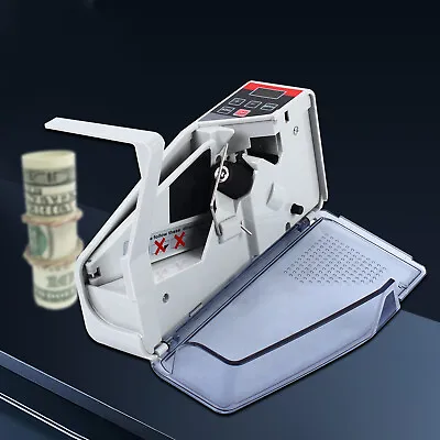 Portable Bill Cash Money Counting Machine Mini Banknote Currency Counter V40 • $39