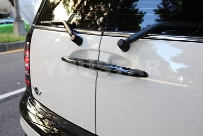 US STOCK 4x CARBON Effect Comfort Door Handle Covers For MINI Cooper R55 CLUBMAN • $69.80