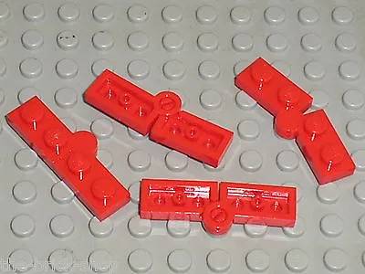 £2.05 • Buy 4 X Lego Hinge Line Red Hinge Plates 2429 2430/8440 9493 10220 8157 8671 8143