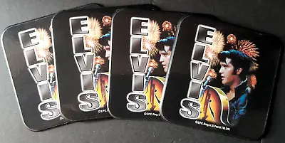 Elvis Presley: Official Collectable Coasters X 4 - Very Good Condition • $14.50