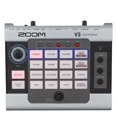 Zoom V3 Vocal Processor With 16 Voice Effects For On Stage Or Home Recording • $249.99