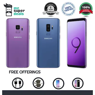 NEW Samsung Galaxy S9 / S9+ Plus 64GB 4G LTE Unlocked - ReSEALED BOX - Grade A+. • £129.69